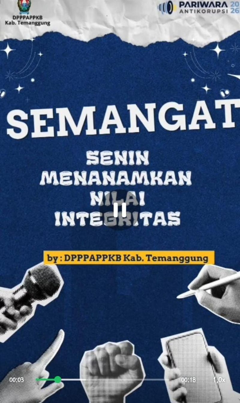 Semangat Senin Menenamkan Nilai Integritas