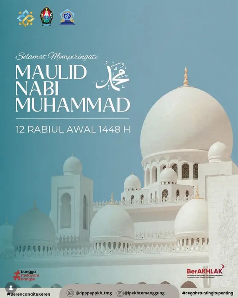 Selamat Maulid Nabi Muhammad SAW 1448 H / 2026 M.